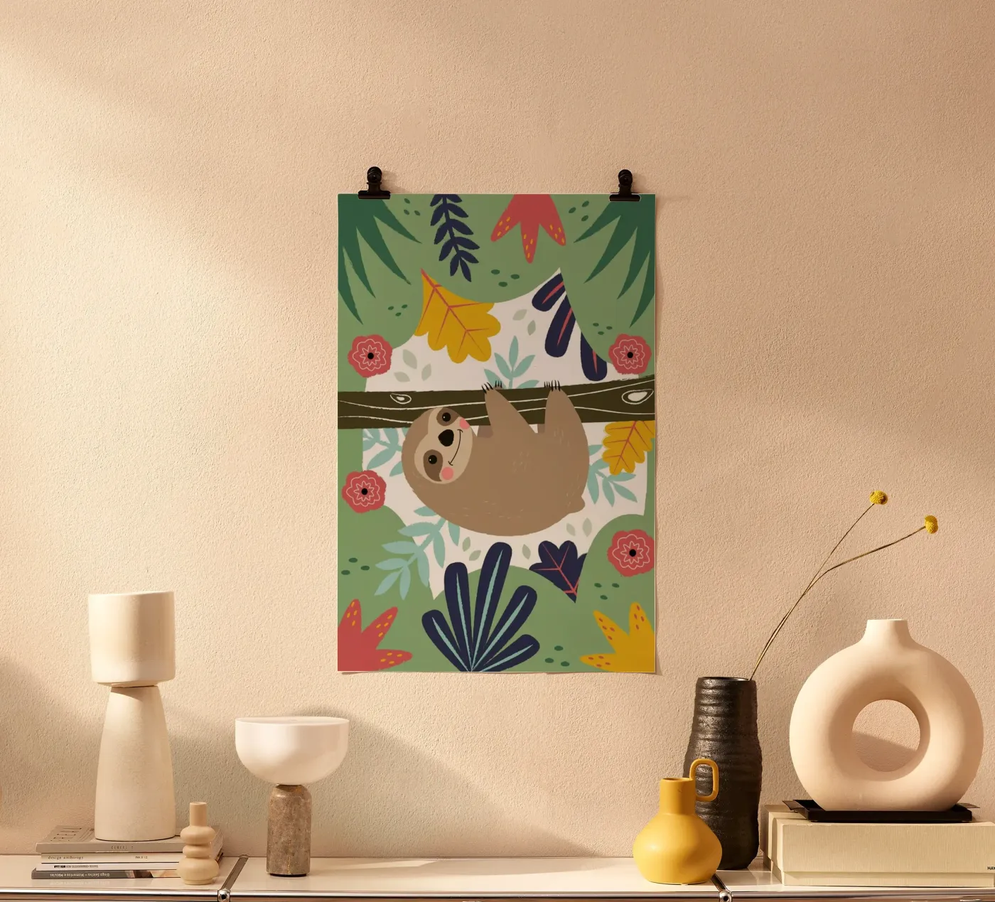 Sloth Poster von Karin Bijlsma