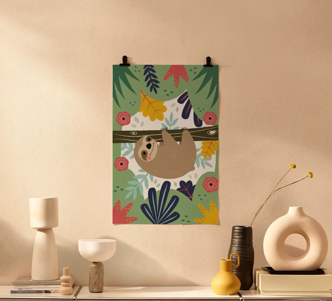 Sloth Poster von Karin Bijlsma