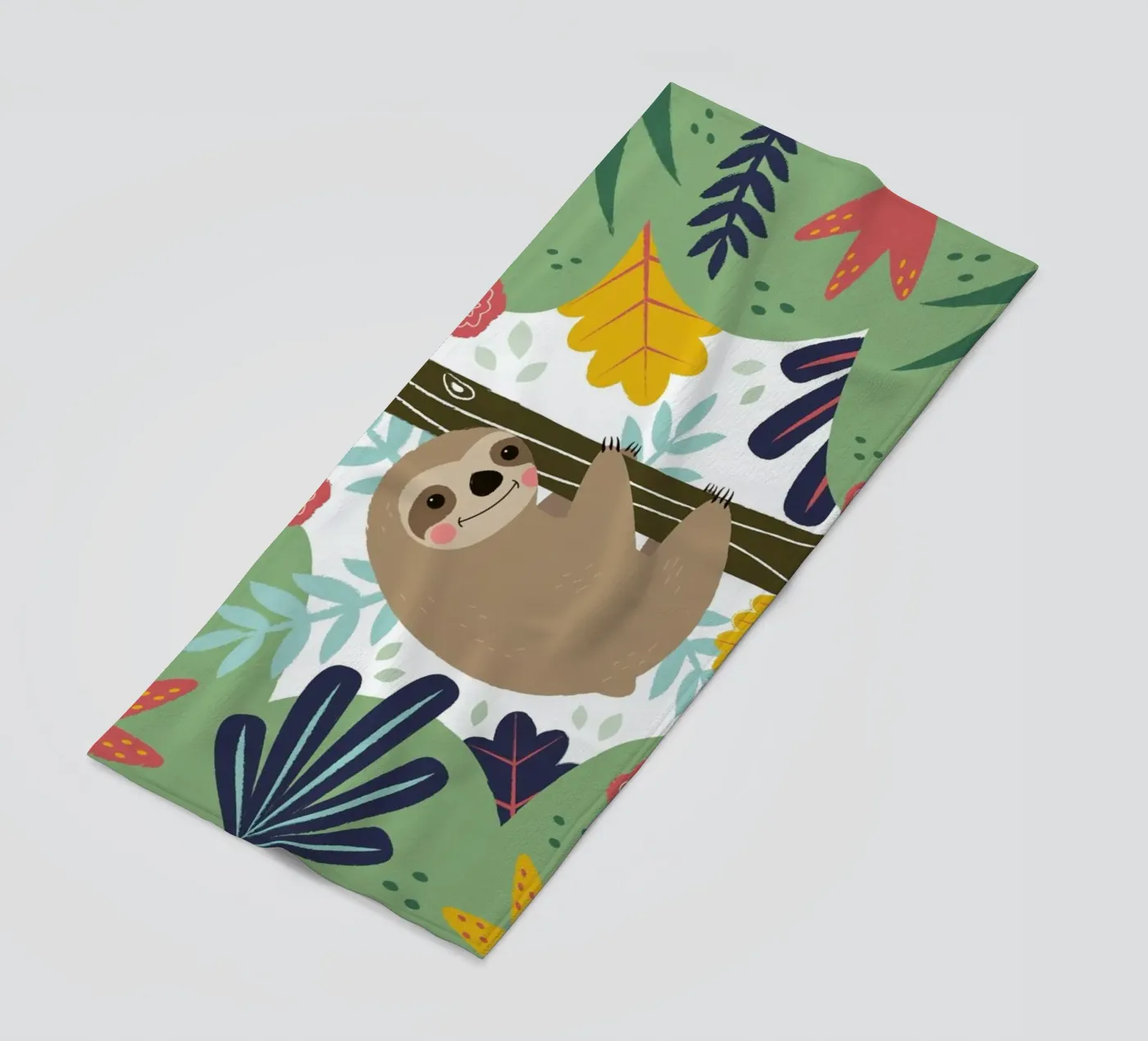 Sloth Strandtuch von Karin Bijlsma