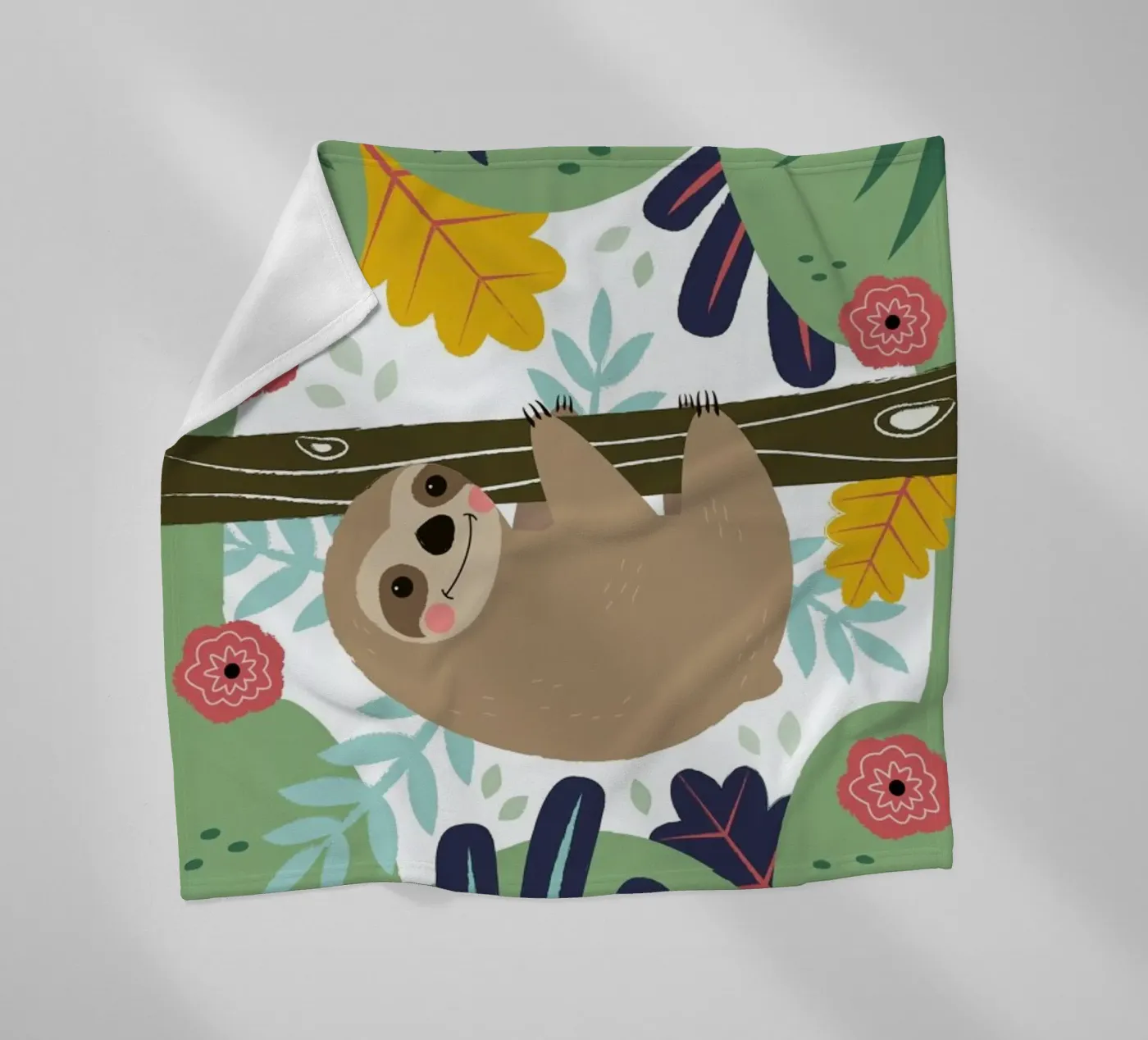 Sloth Fleecedecke von Karin Bijlsma