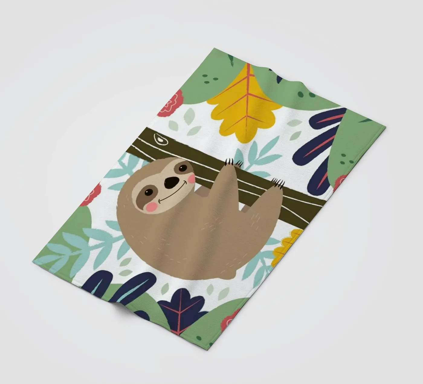 Sloth Fleecedecke von Karin Bijlsma