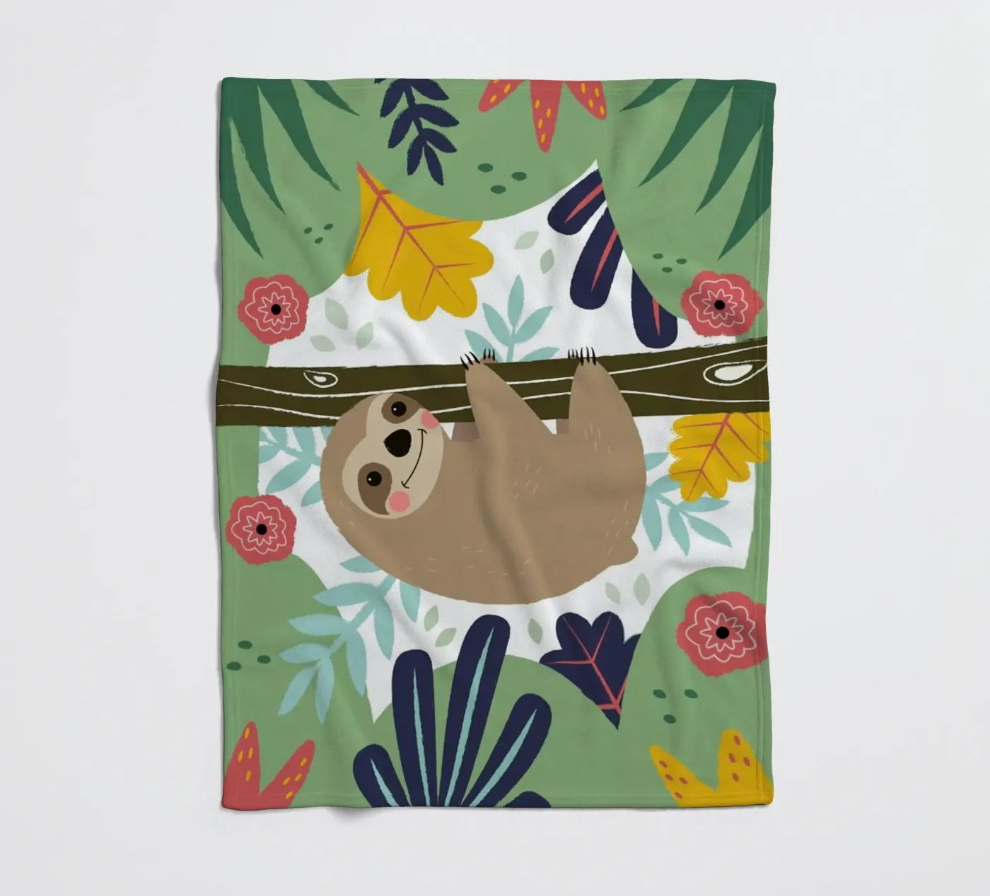 Sloth Fleecedecke von Karin Bijlsma