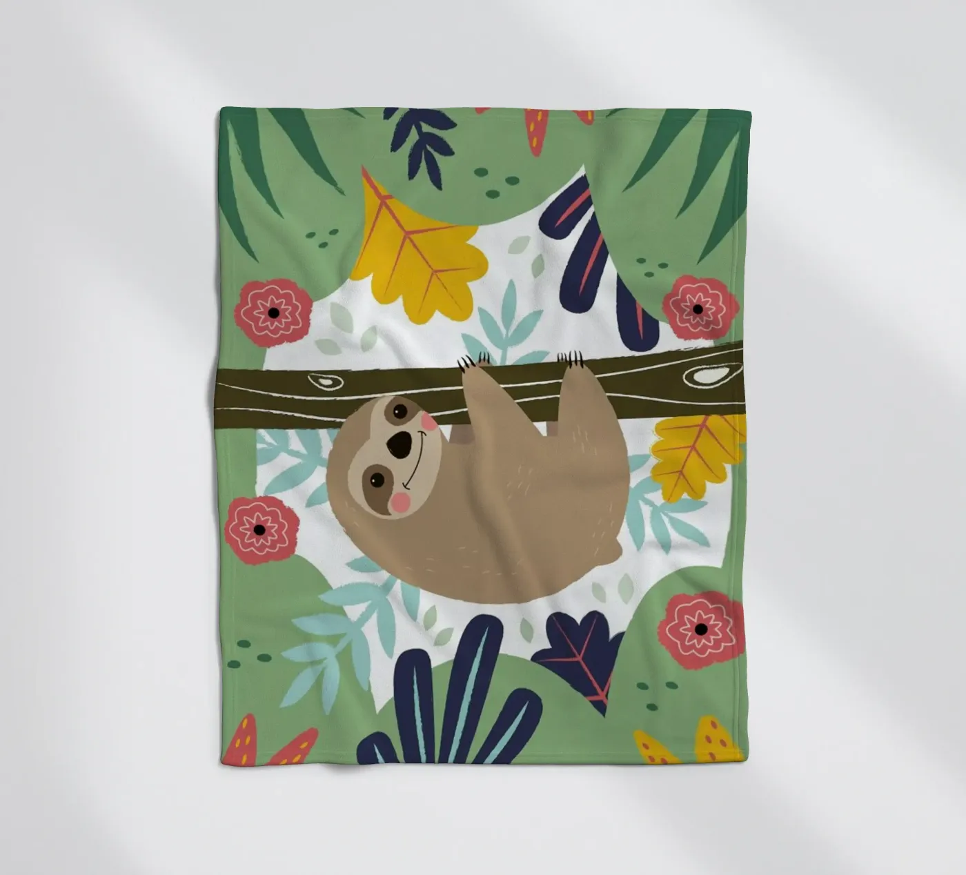 Sloth Fleecedecke von Karin Bijlsma