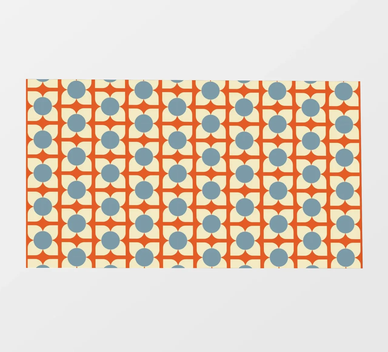 Retro Bloom Radiance - Mid Century Modern Geometric Floral photo wallpaper by susanacosta