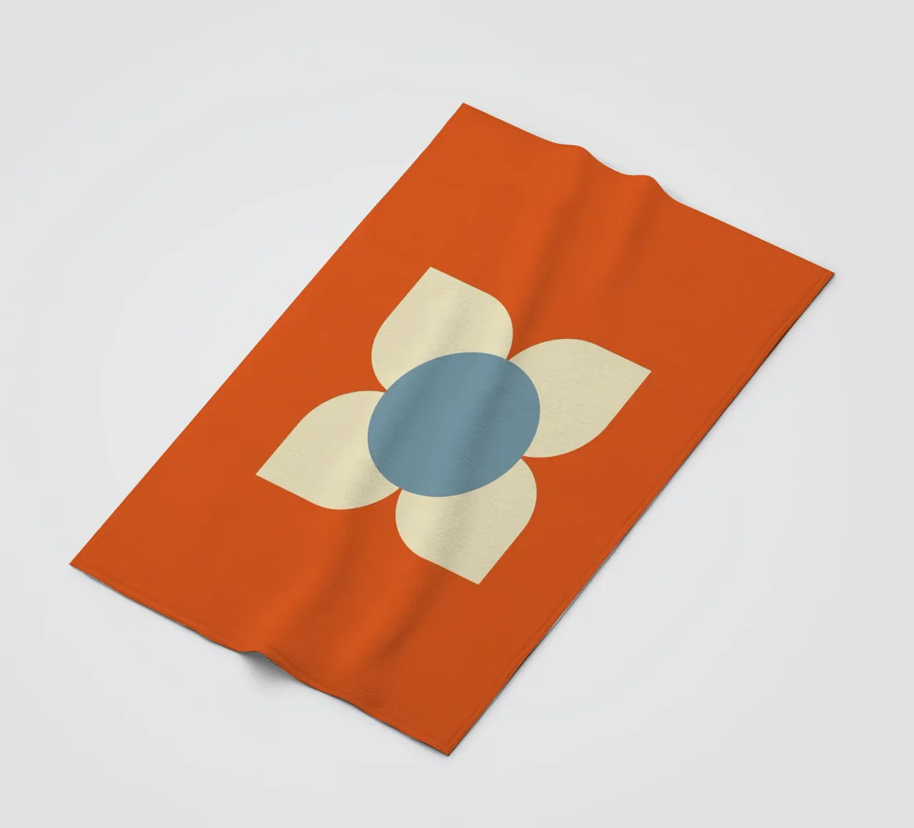 Retro Bloom Radiance - Floreale geometrico moderno di metà secolo coperta in pile da susanacosta