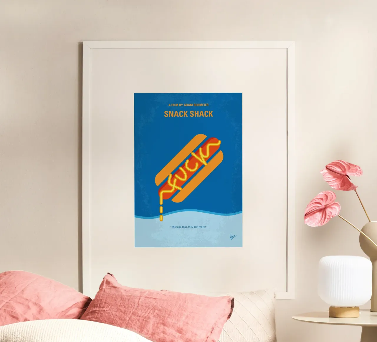 No1471 My Snack Shack minimal movie poster poster con telaio in plastica da Chungkong