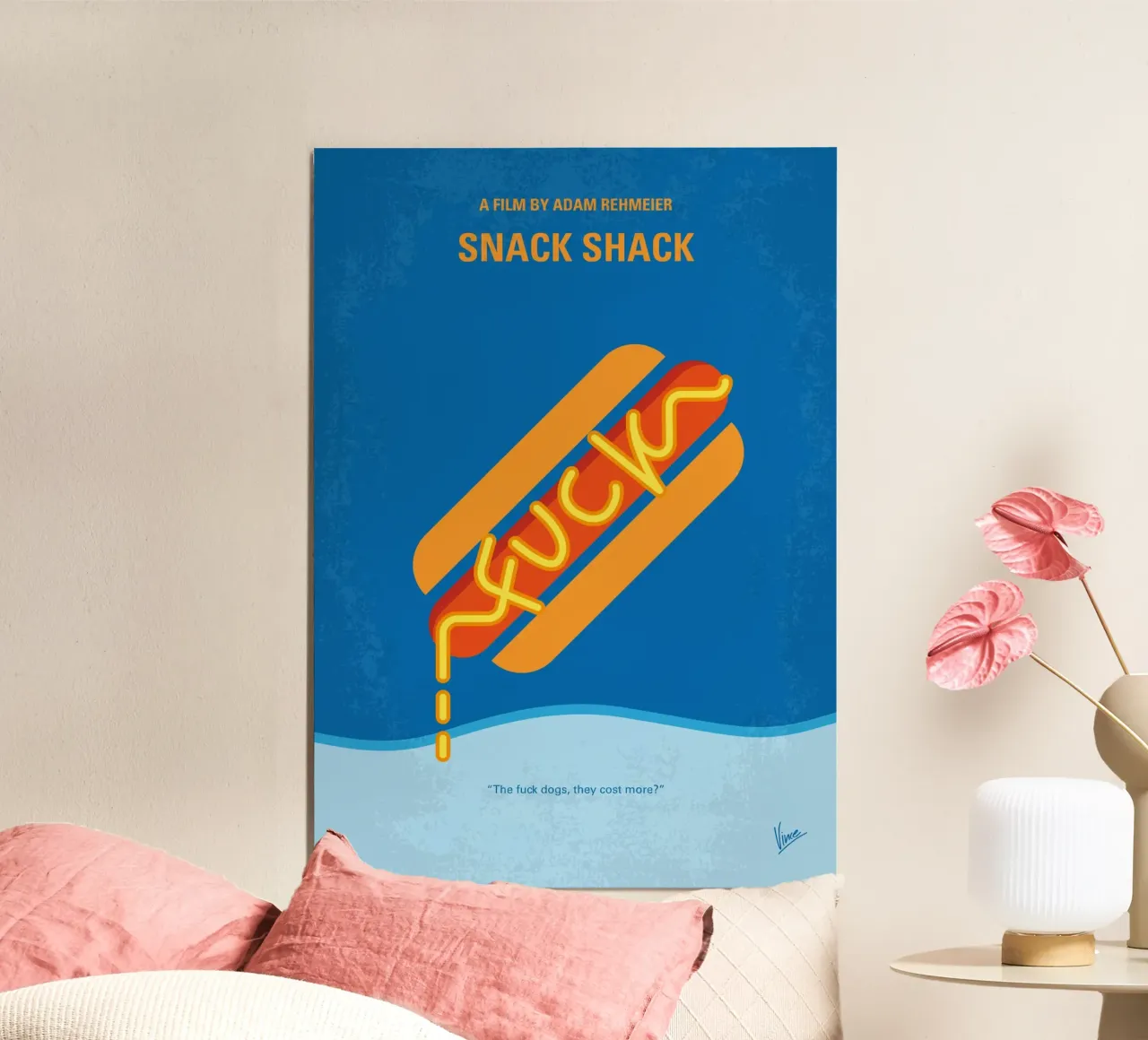 No1471 My Snack Shack minimal movie poster poster con telaio in plastica da Chungkong