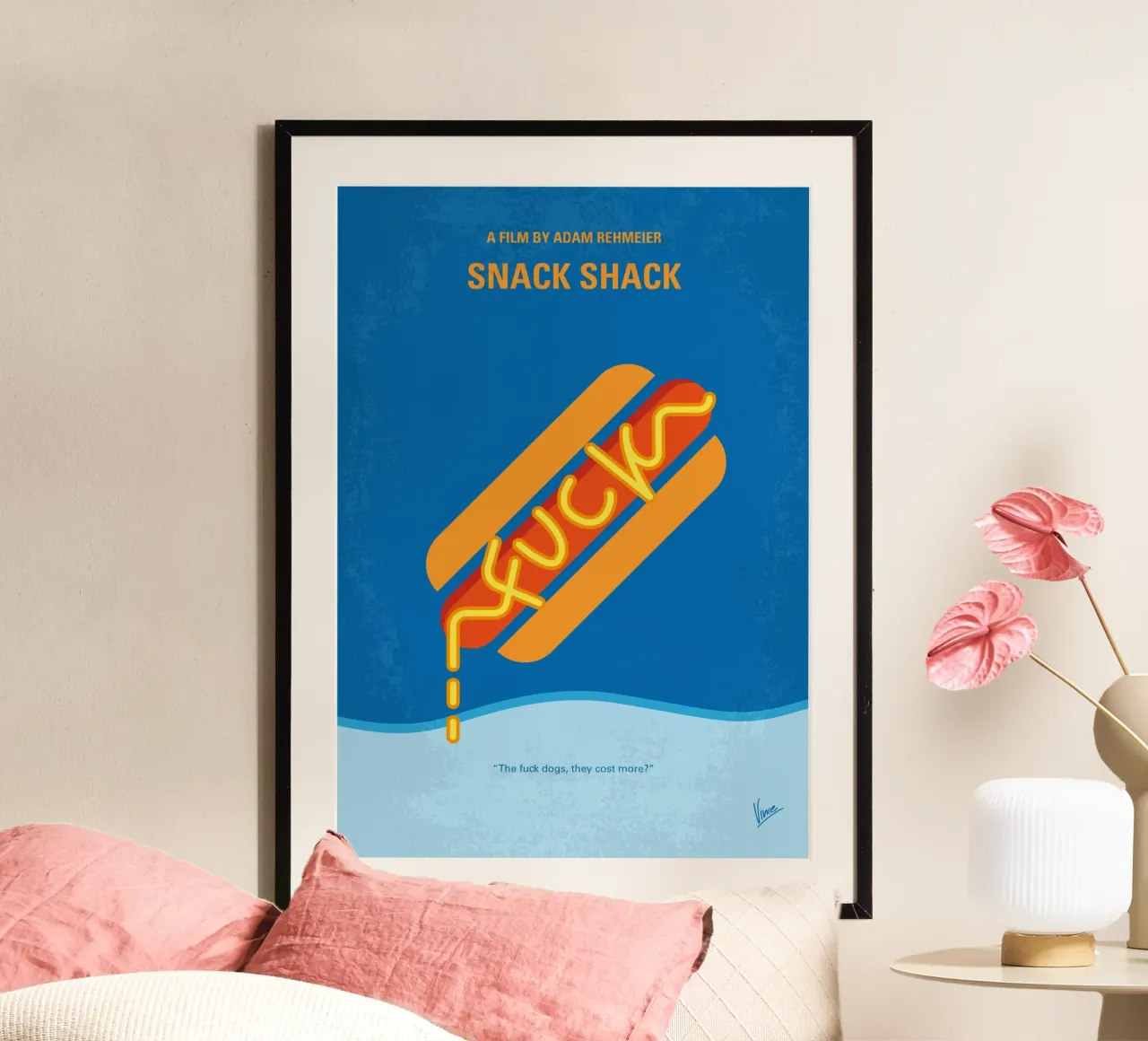 No1471 My Snack Shack minimal movie poster poster con telaio in plastica da Chungkong
