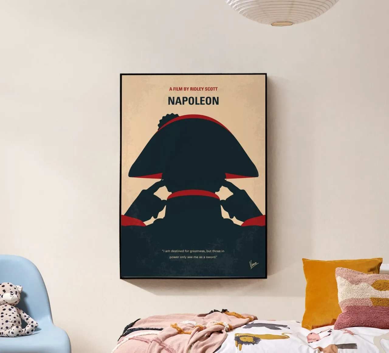 No1472 My Napoleon minimal movie poster plexiglass da Chungkong