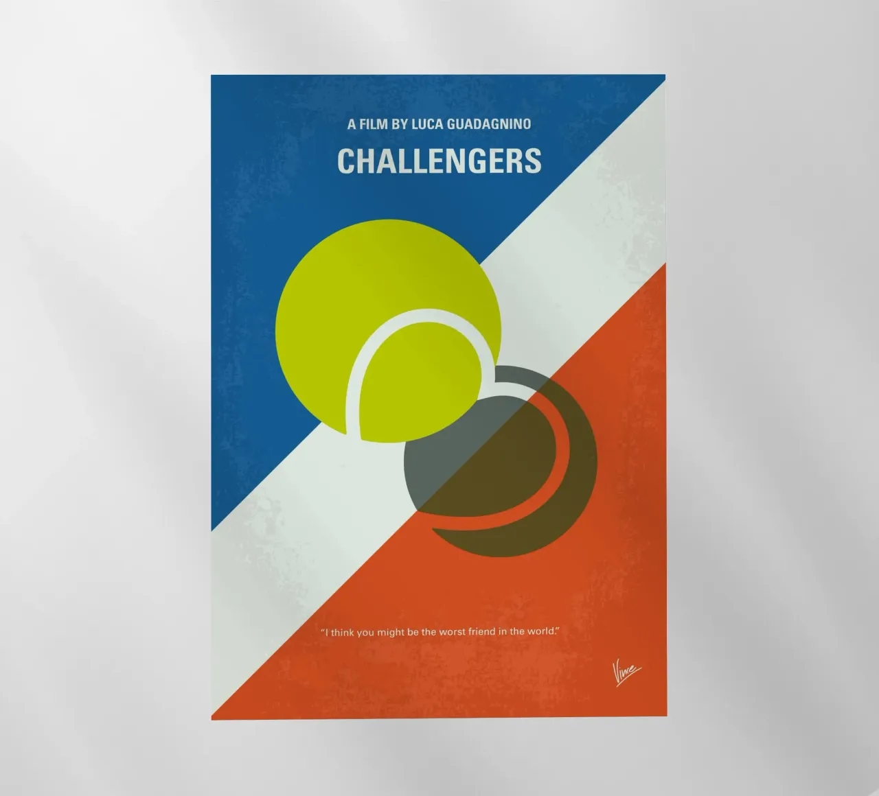 No1474 My Challengers minimal movie poster pellicola backlit da Chungkong