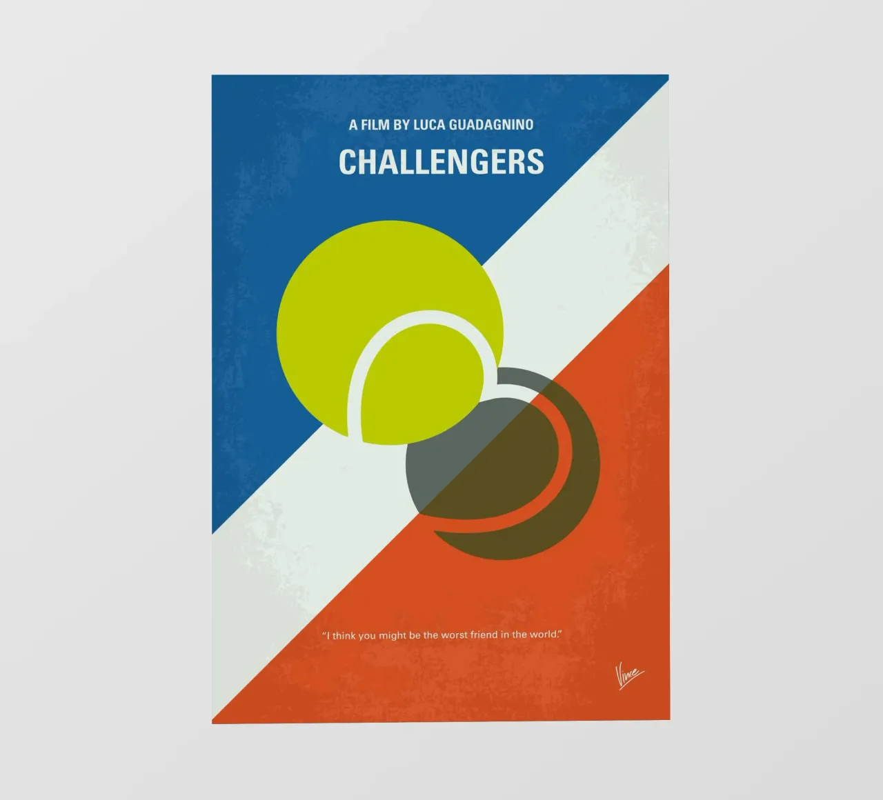No1474 My Challengers minimal movie poster pellicola backlit da Chungkong