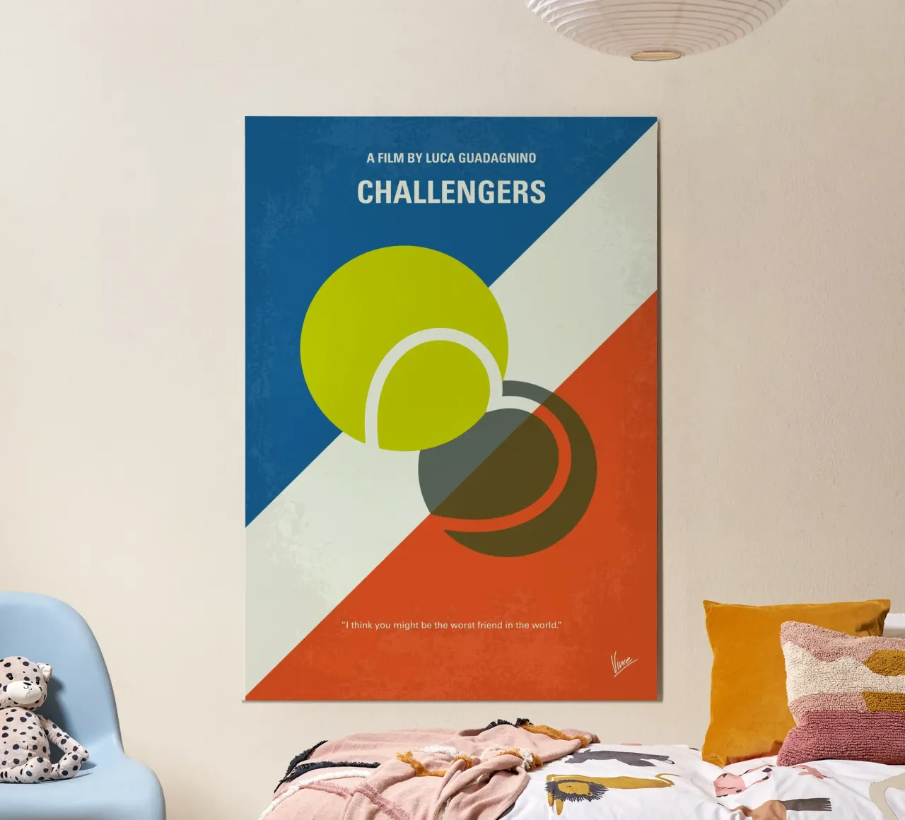 No1474 My Challengers minimal movie poster alluminio dibond da Chungkong