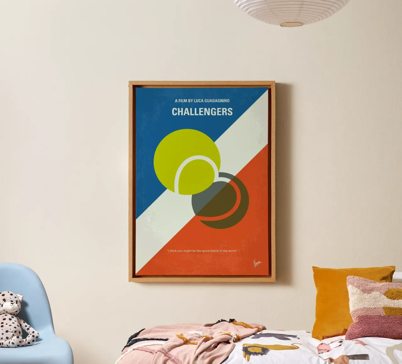 No1474 My Challengers minimal movie poster tela con Cornice a cassetta da Chungkong