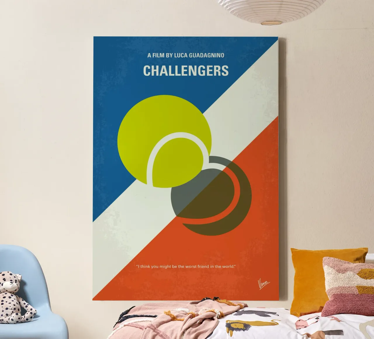 No1474 My Challengers minimal movie poster tela con Cornice a cassetta da Chungkong