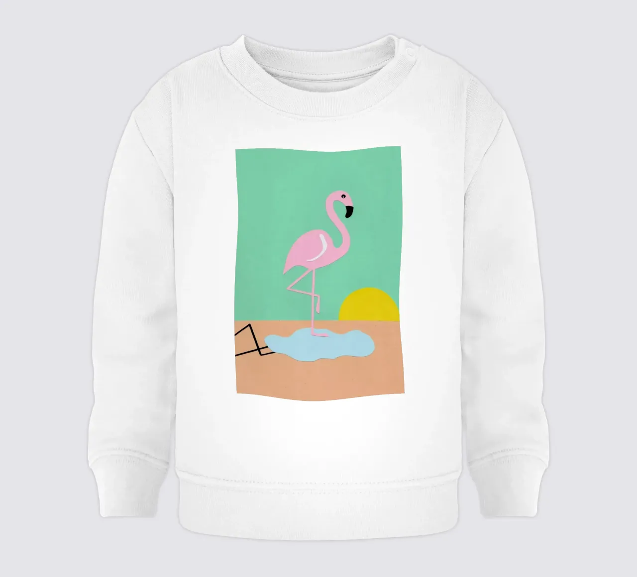 Flamingo Herbert felpa neonato da Rosi Feist
