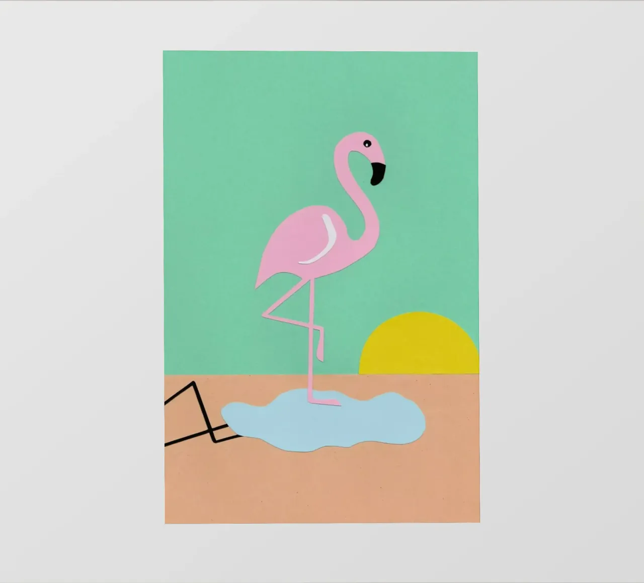 Flamingo Herbert telo in pvc da Rosi Feist
