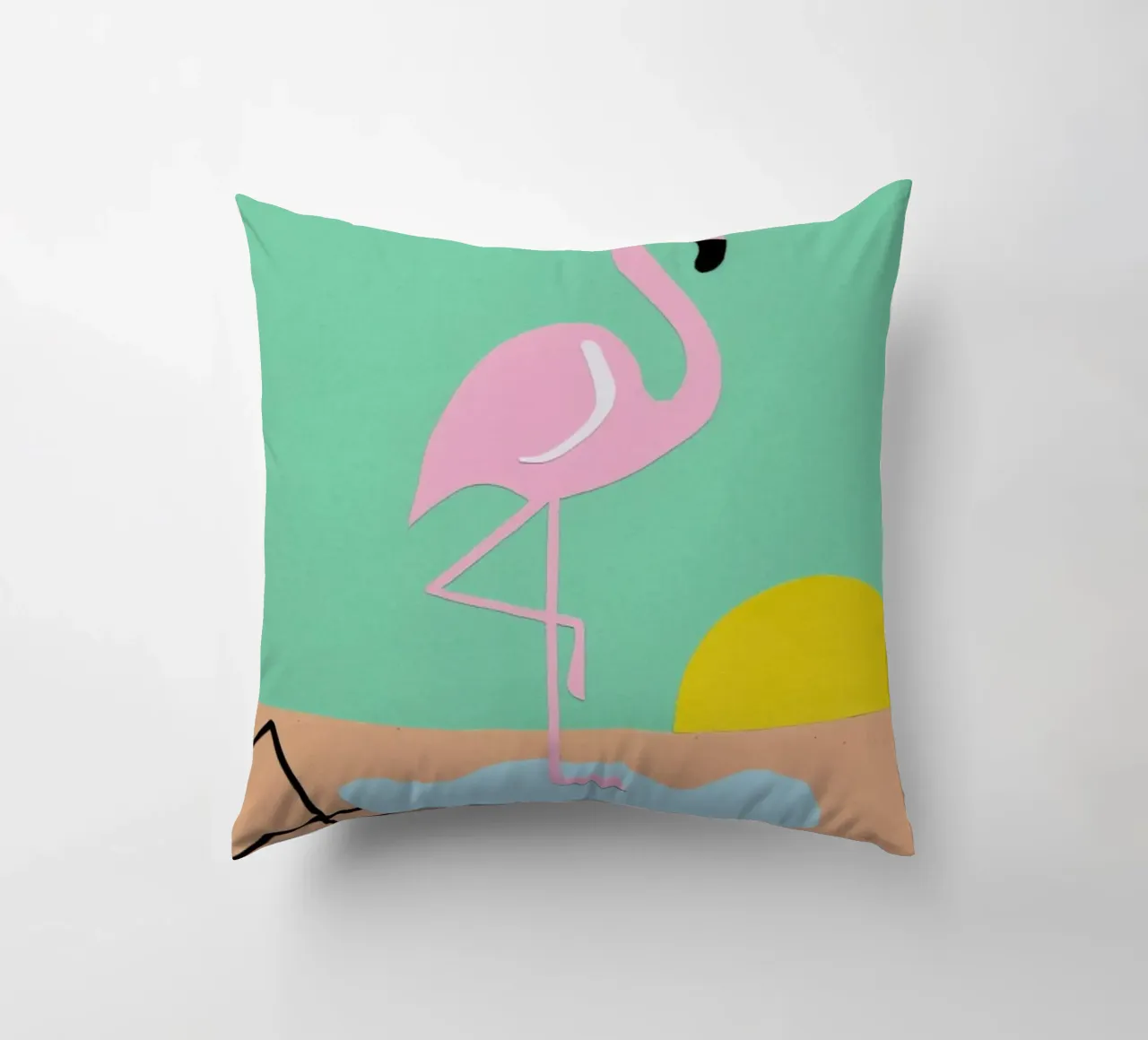 Flamingo Herbert cuscino da Rosi Feist