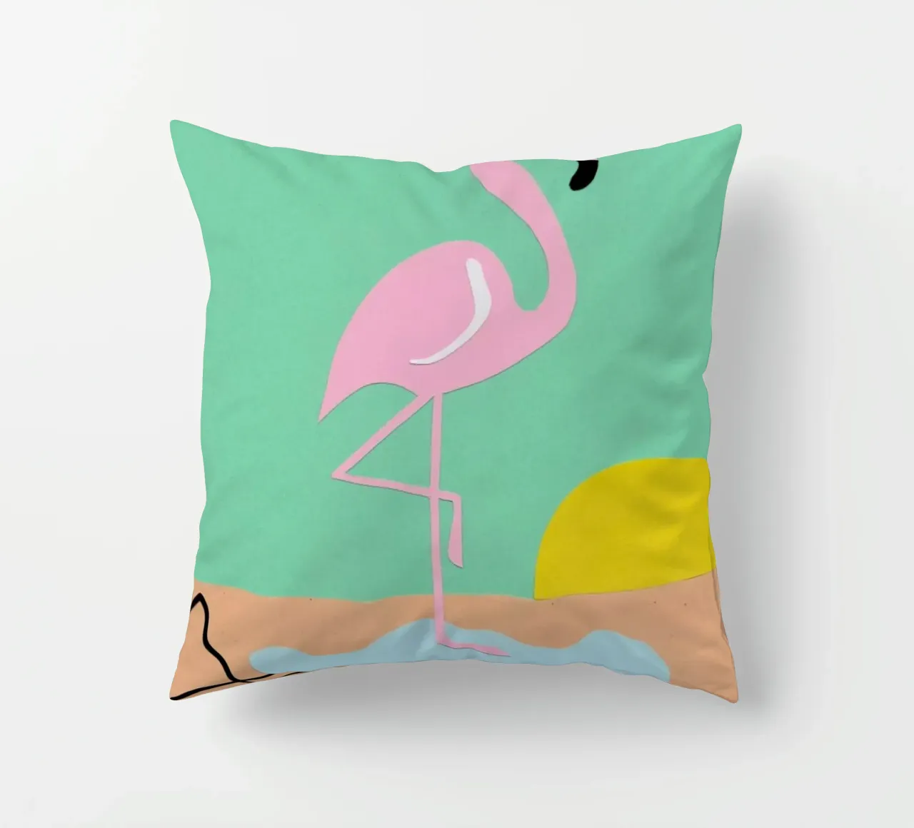 Flamingo Herbert cuscino da Rosi Feist