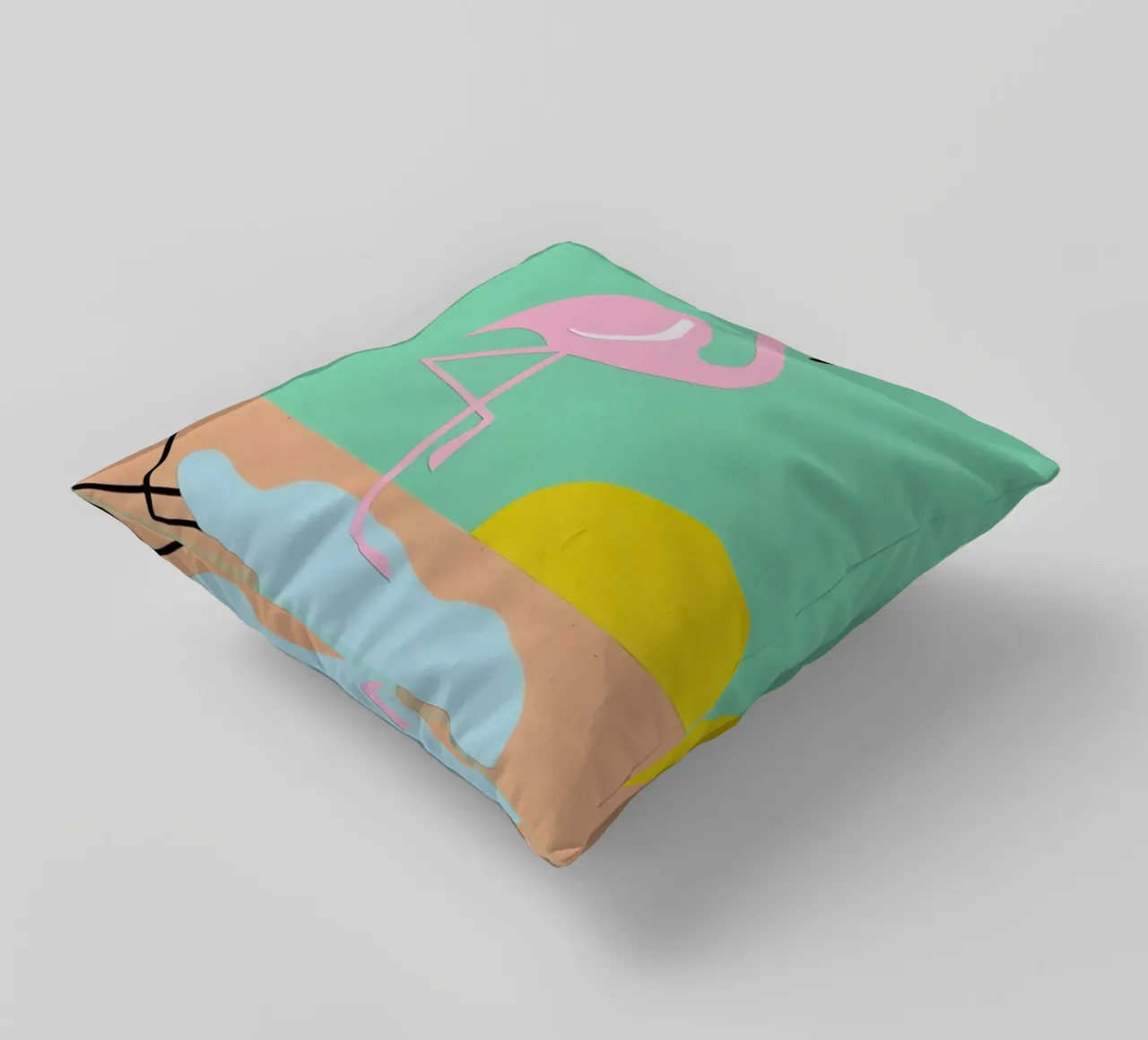 Flamingo Herbert cuscino da Rosi Feist