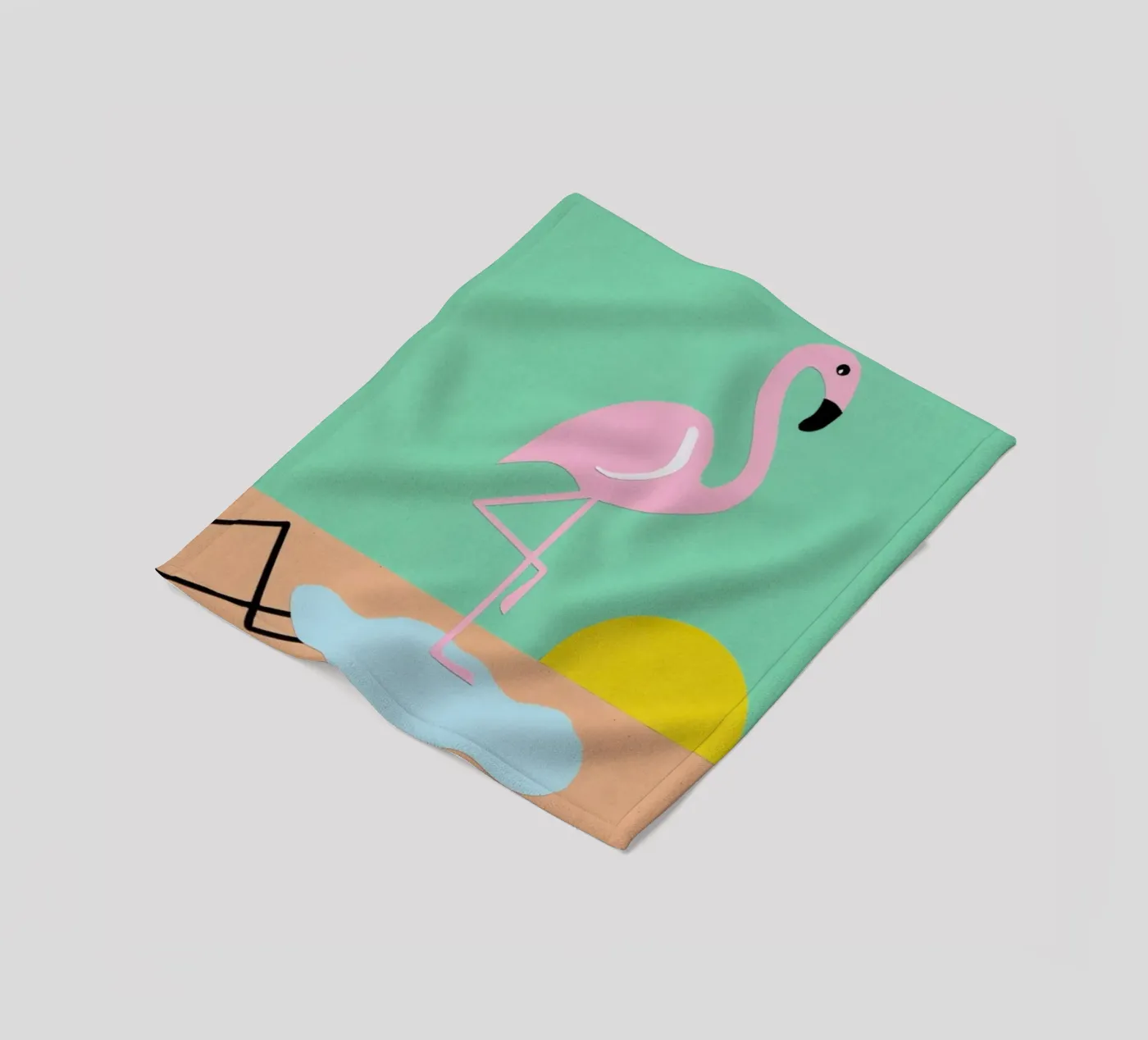Flamingo Herbert Fleecedecke von Rosi Feist