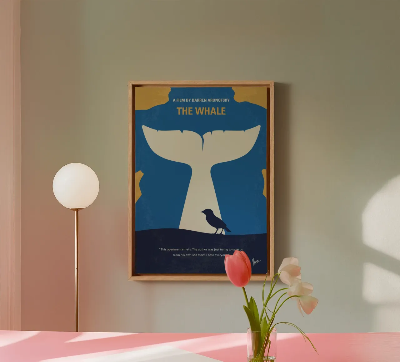 No1476 My The Whale minimal movie poster tela da Chungkong