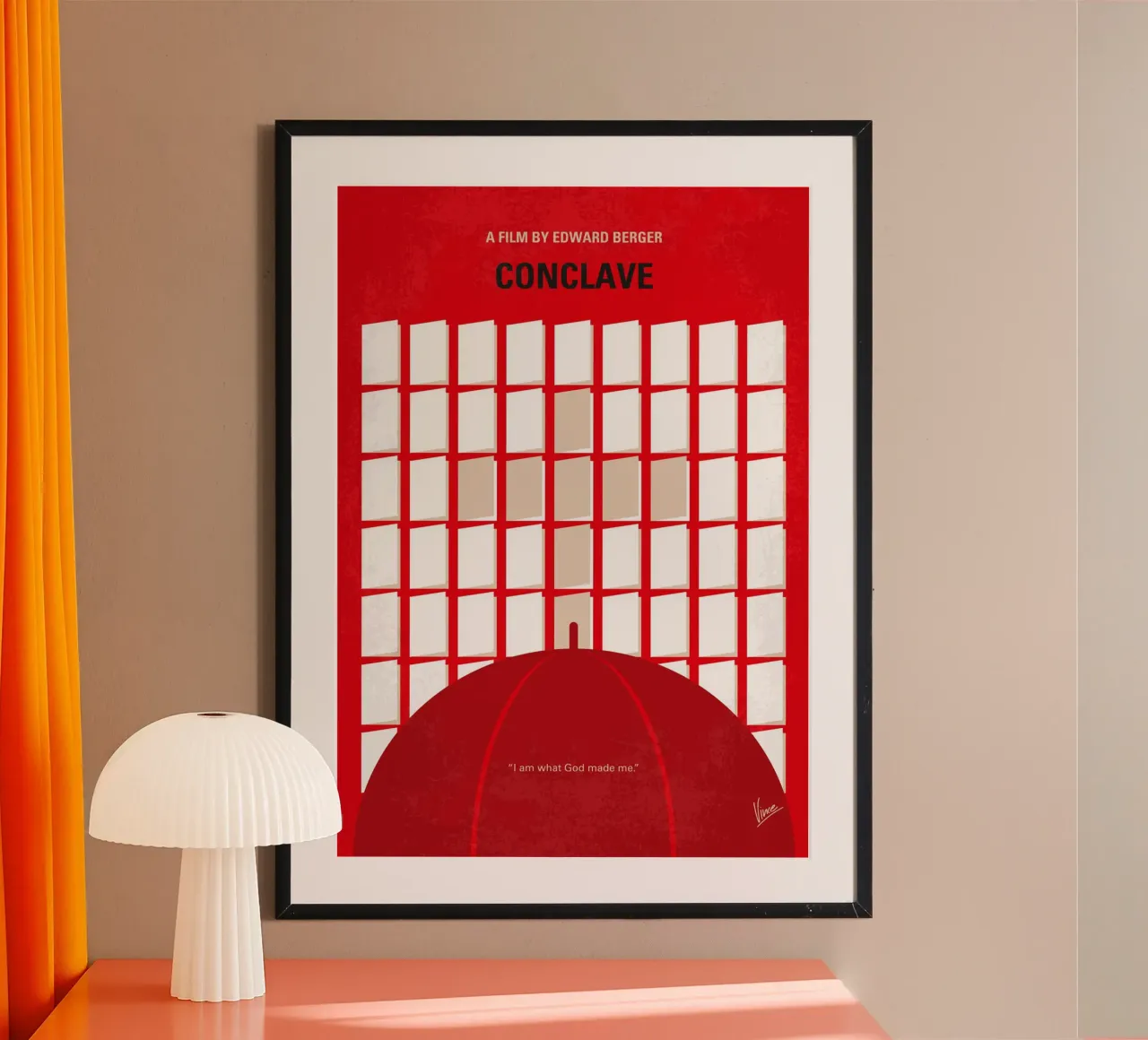 No1477 My Conclave minimal movie poster poster da Chungkong
