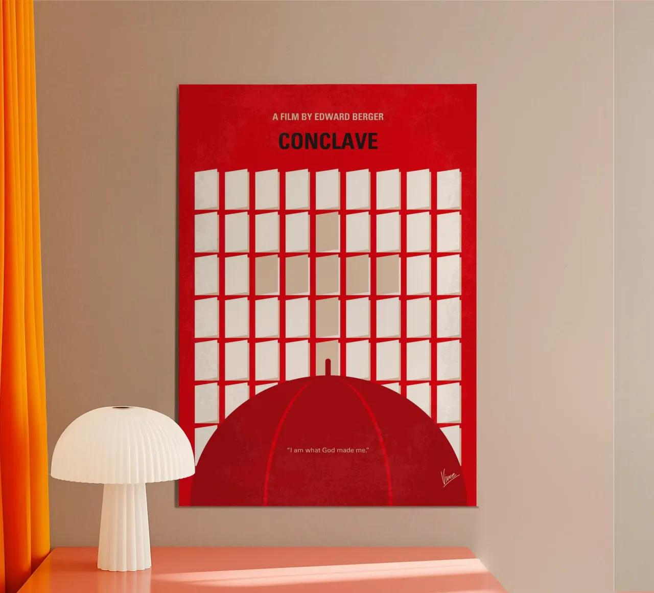 No1477 My Conclave minimal movie poster poster da Chungkong
