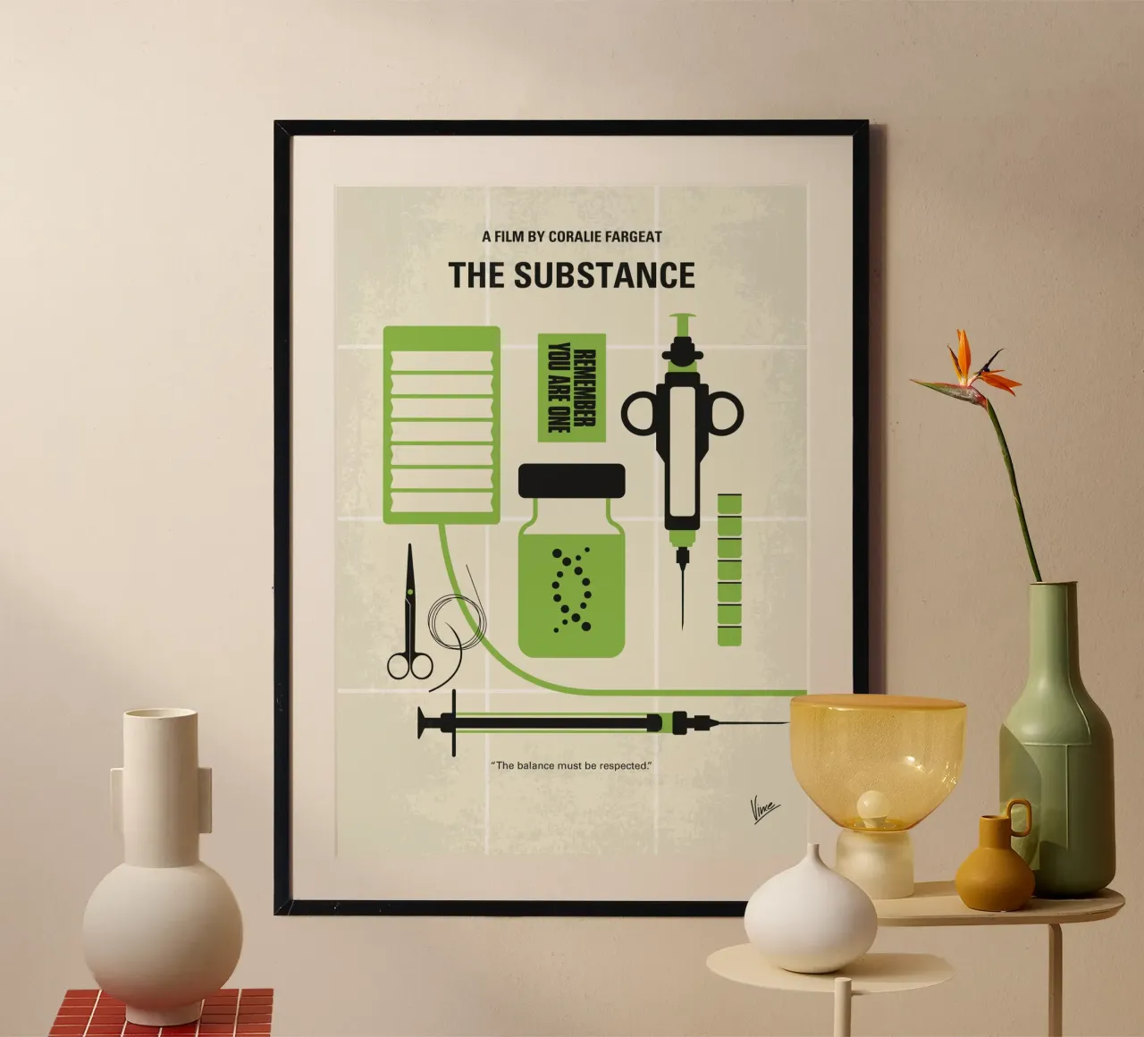 No1478 My The Substance minimal movie poster poster da Chungkong