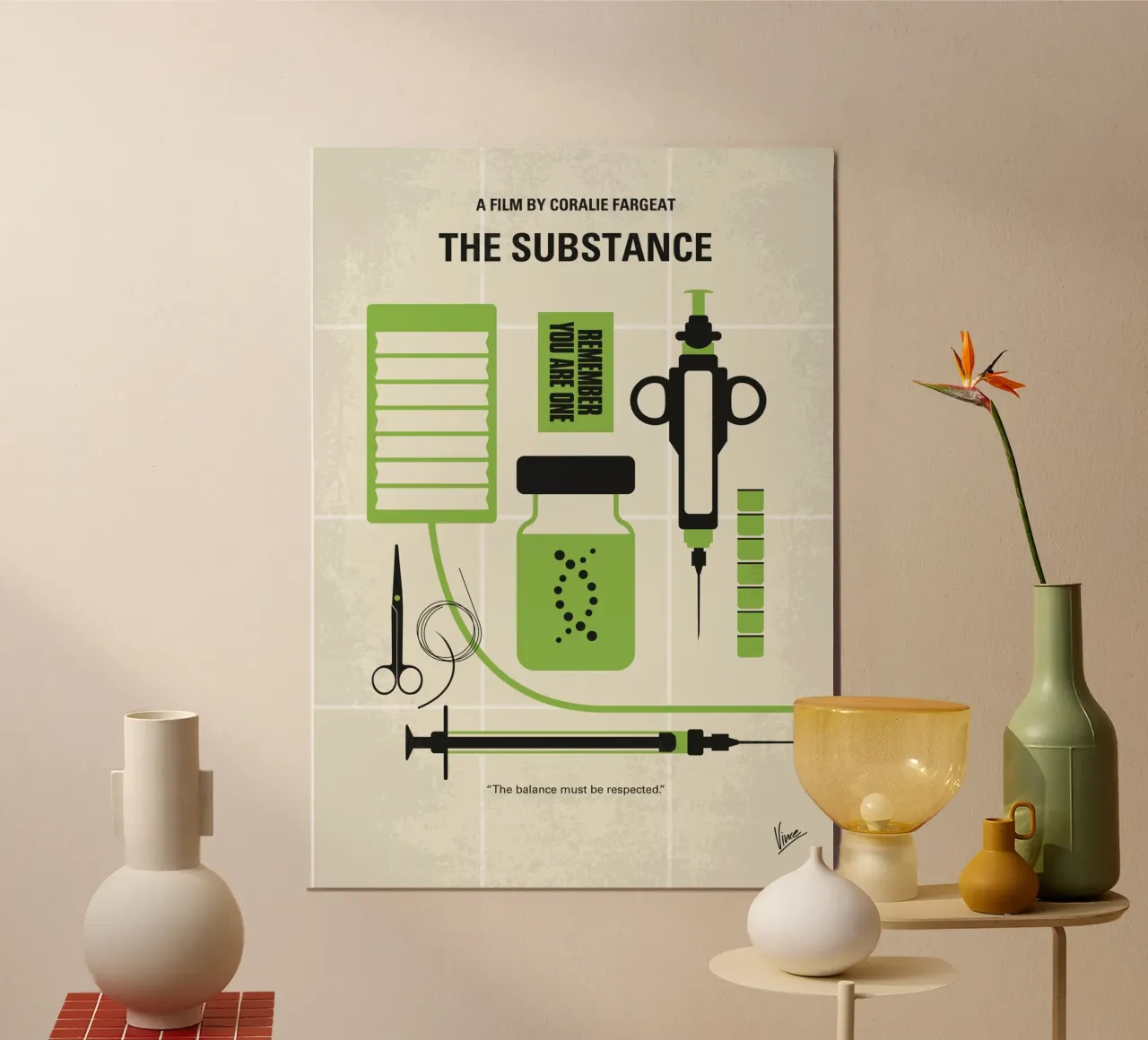 No1478 My The Substance minimal movie poster poster da Chungkong