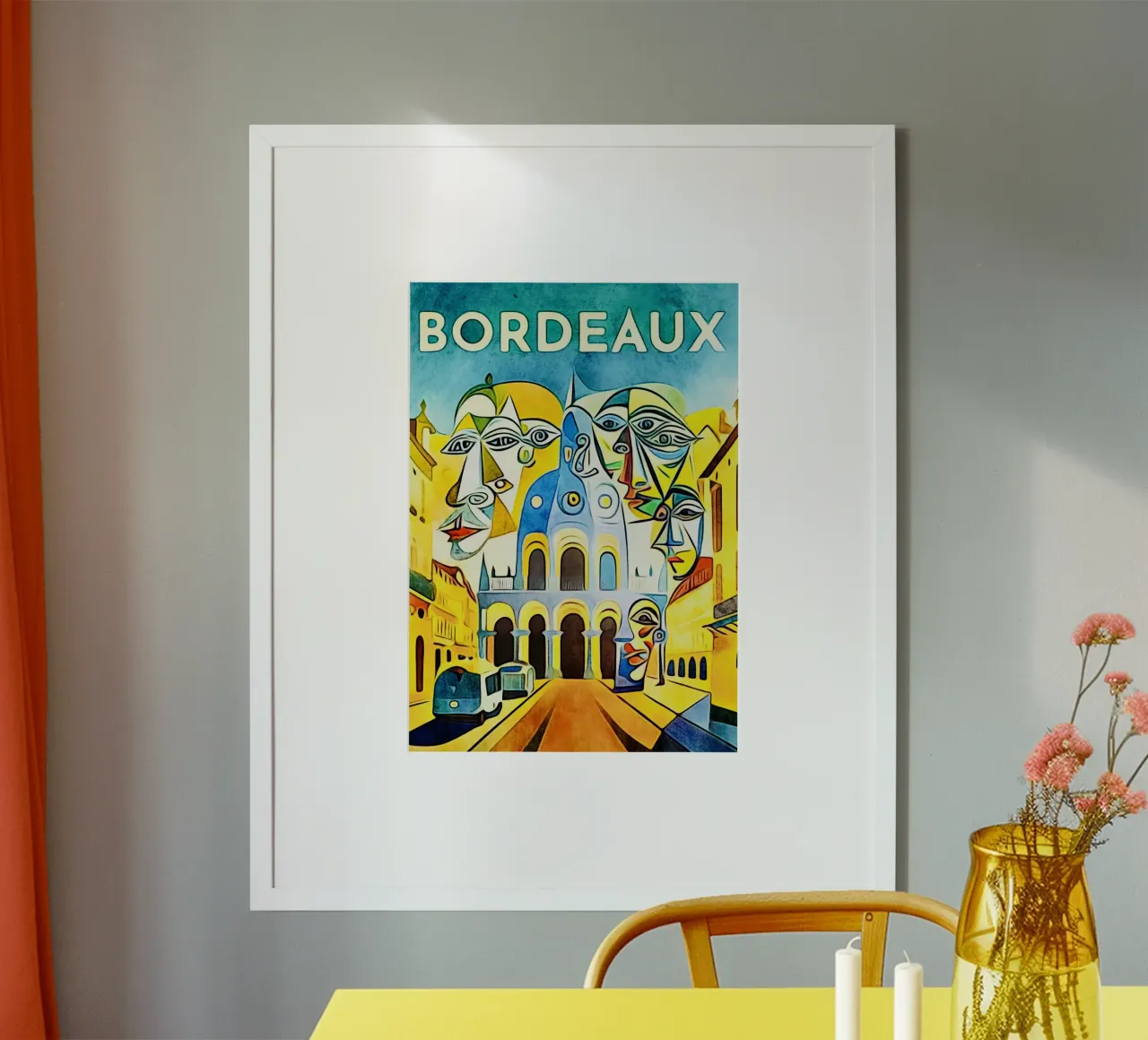 Bordeaux, Globetrotter poster con telaio in plastica da ZAMART