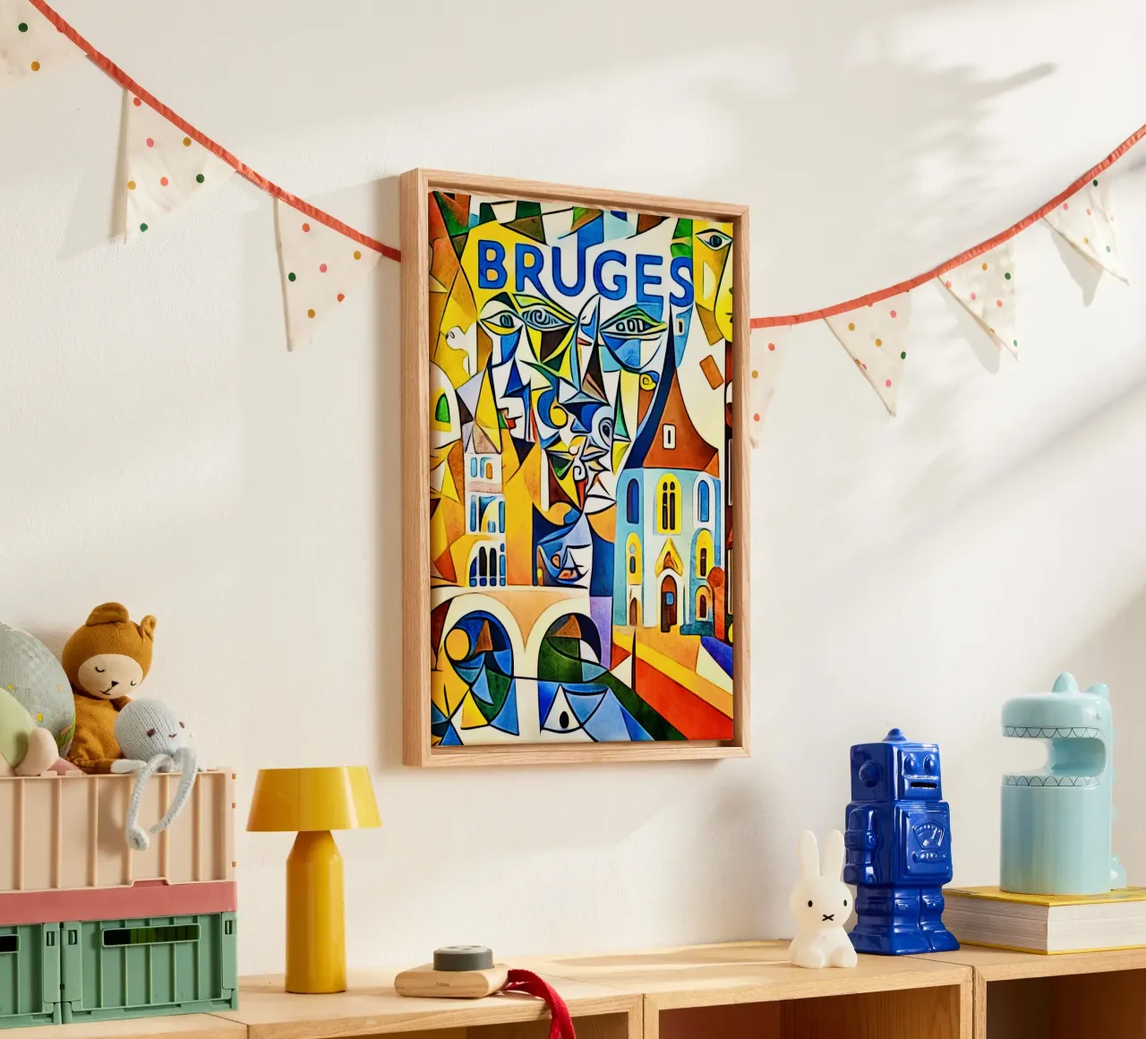 Bruges, Globetrotter tela con Cornice a cassetta da ZAMART