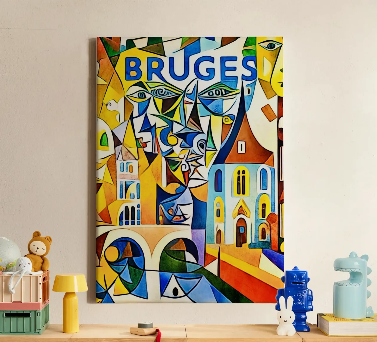 Bruges, Globetrotter tela con Cornice a cassetta da ZAMART