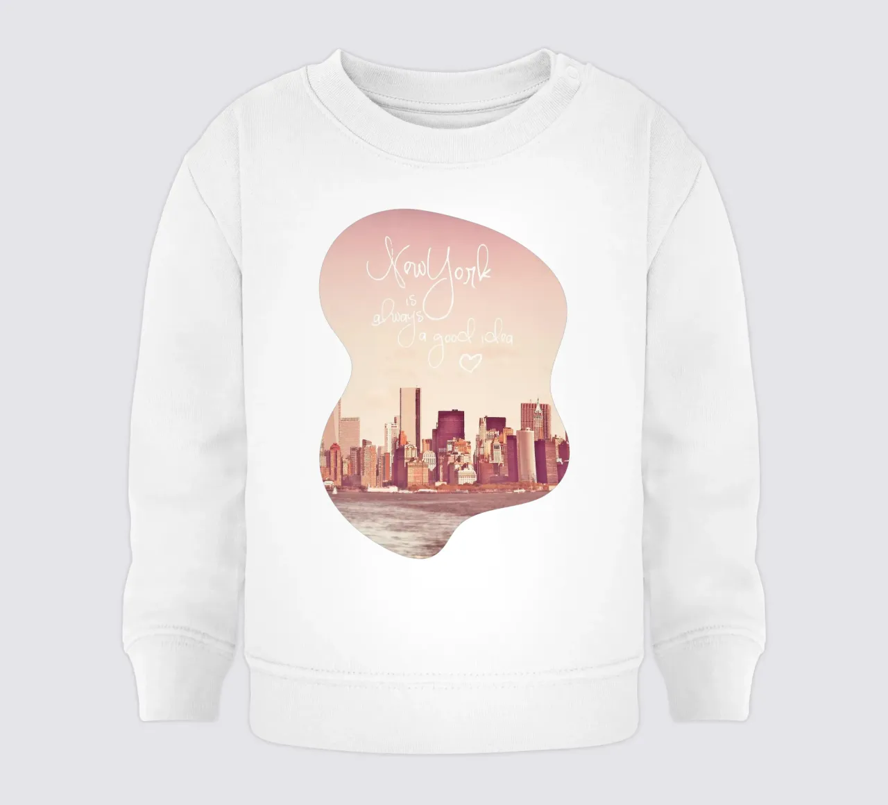 New York Is Always a Good Idea felpa neonato da Monika Strigel