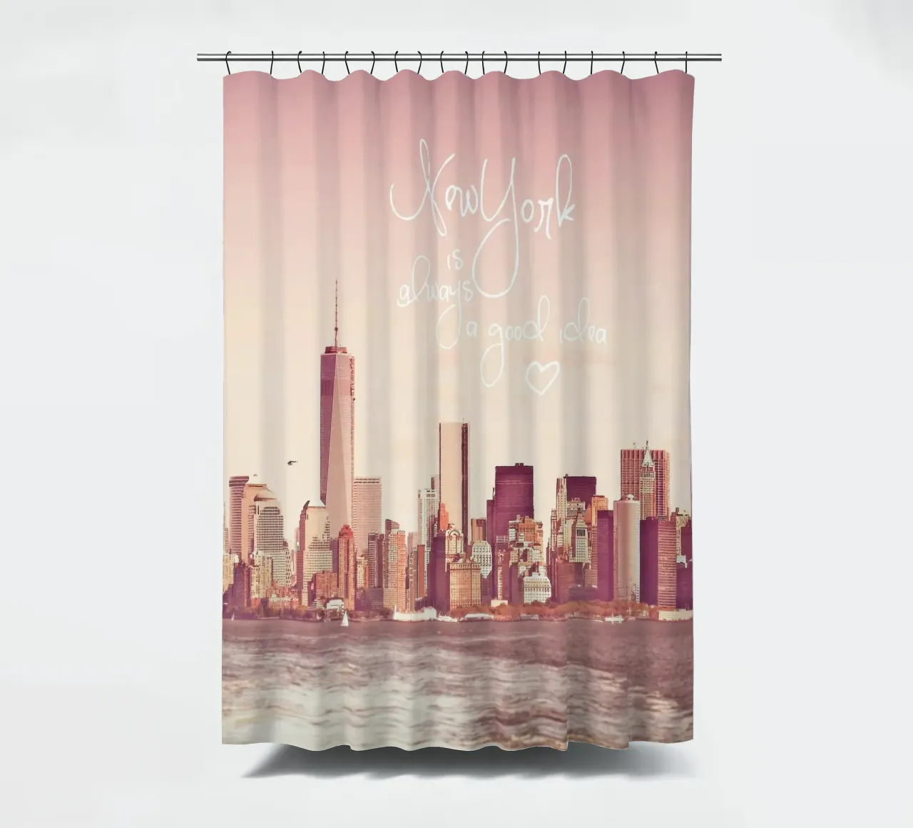 New York Is Always a Good Idea tenda da doccia da Monika Strigel