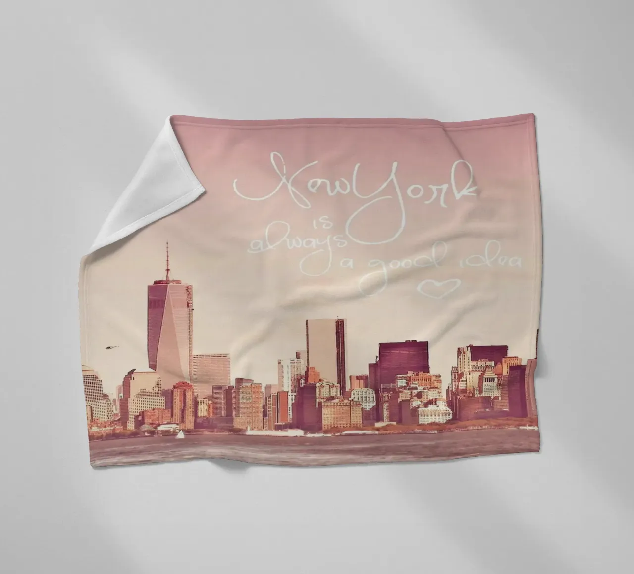 New York Is Always a Good Idea coperta in pile da Monika Strigel