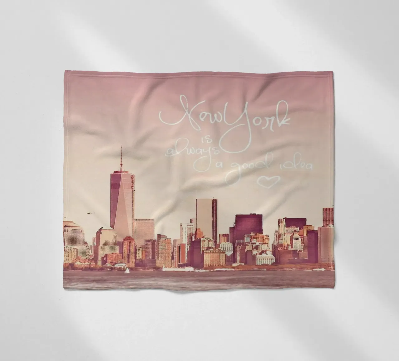 New York Is Always a Good Idea coperta in pile da Monika Strigel