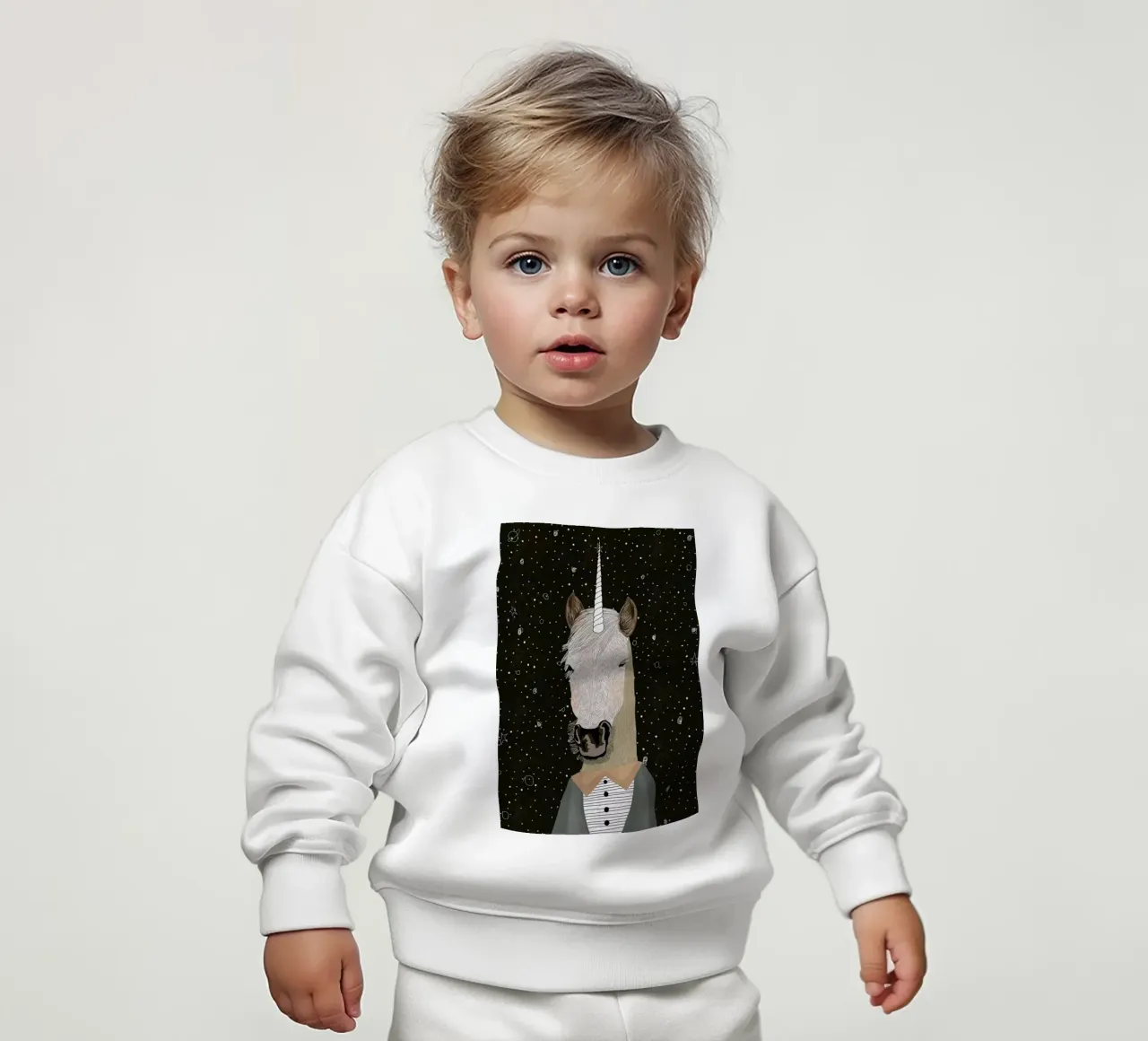 Unicorn baby sweatshirt van Amalia Restrepo