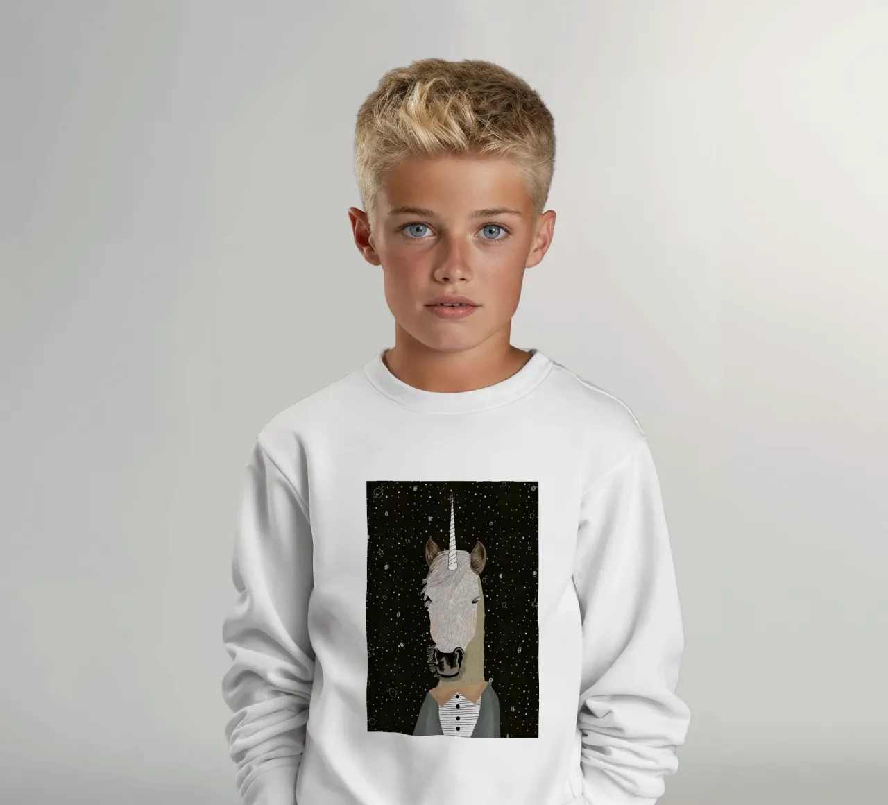 Unicorn felpa bambino da Amalia Restrepo