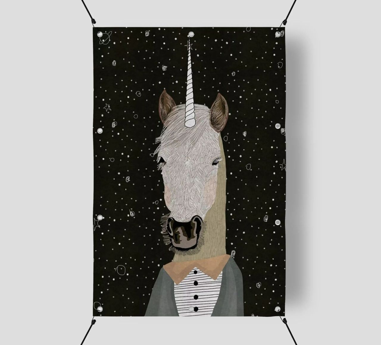 Unicorn telo in pvc da Amalia Restrepo