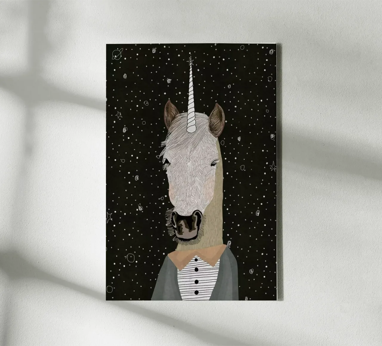 Unicorn tela con Cornice a cassetta da Amalia Restrepo