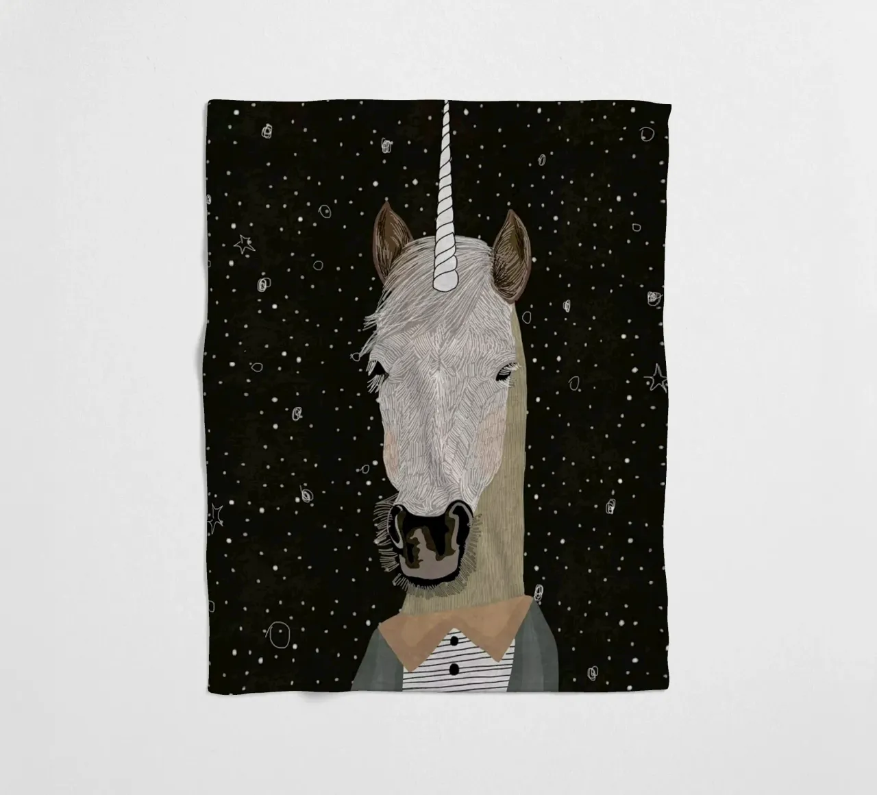 Unicorn coperta in pile da Amalia Restrepo