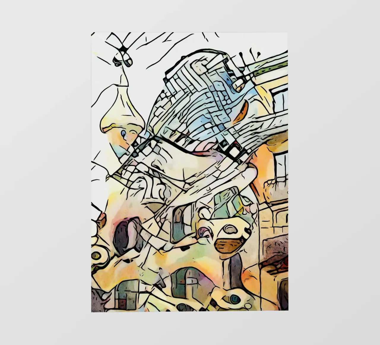 Kandinsky trifft Barcellona #4 pellicola backlit da ZAMART