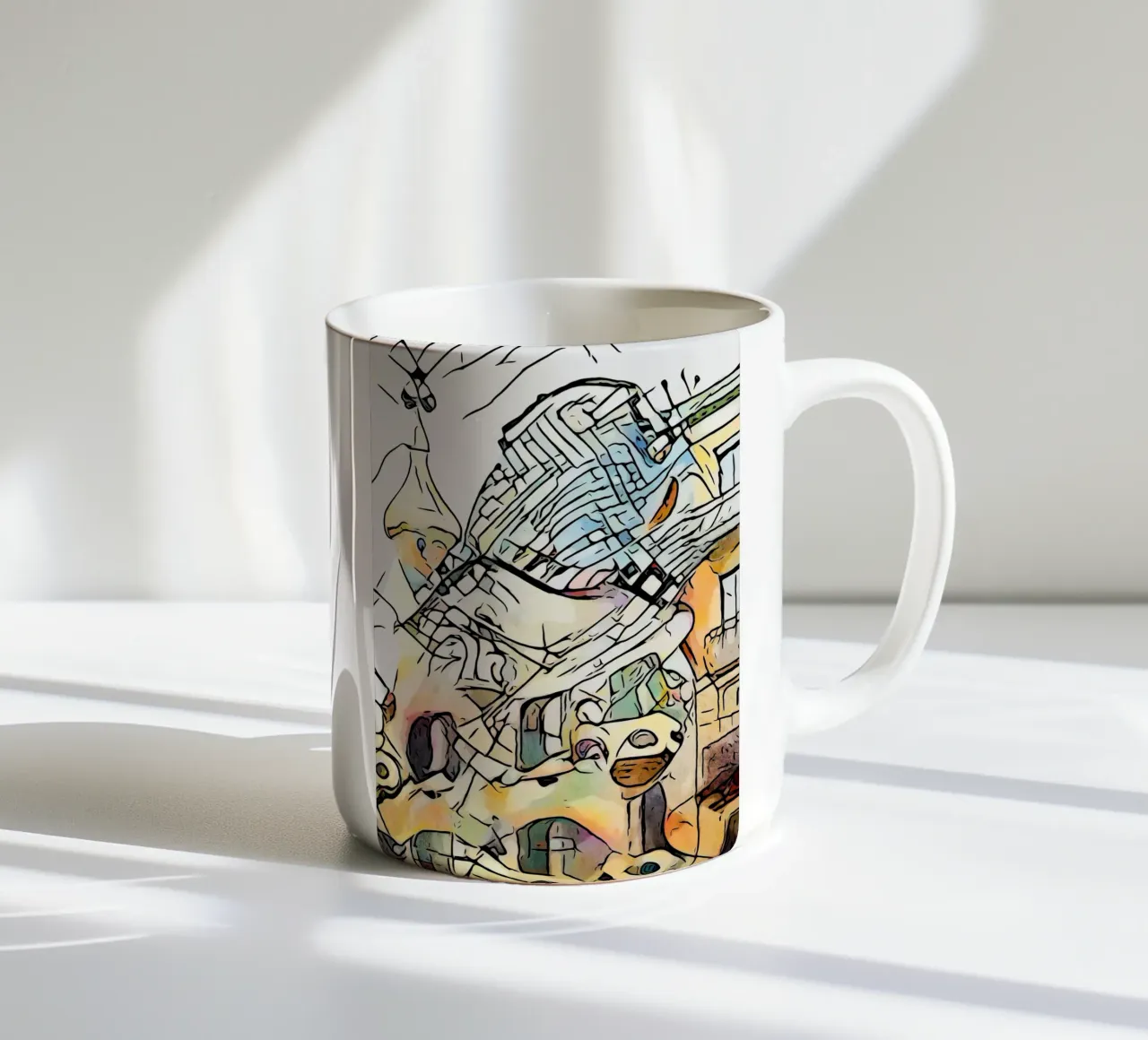 Kandinsky trifft Barcellona #4 tazza in ceramica da ZAMART