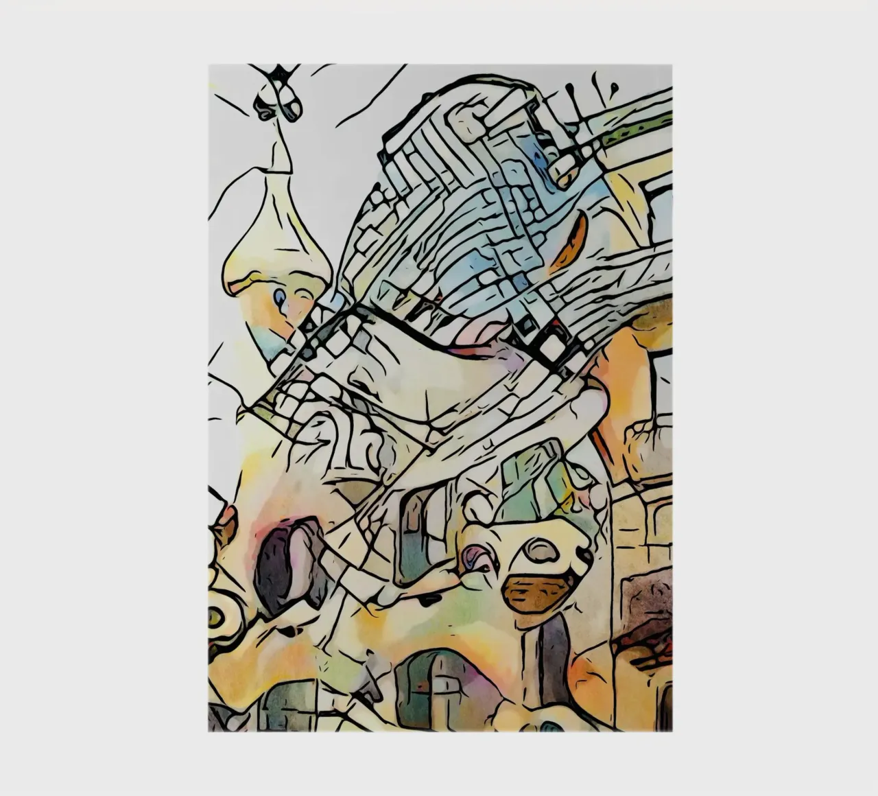 Kandinsky trifft Barcelona #4 notebook by ZAMART