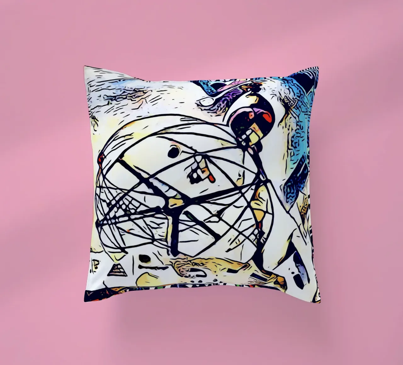 Kandinsky incontra Berlino #3 cuscino da ZAMART