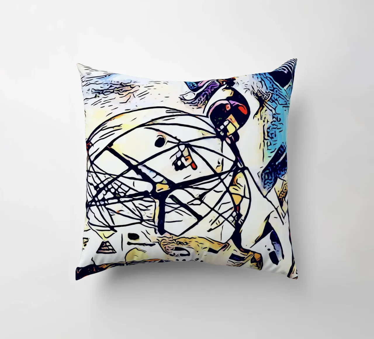 Kandinsky incontra Berlino #3 cuscino da ZAMART