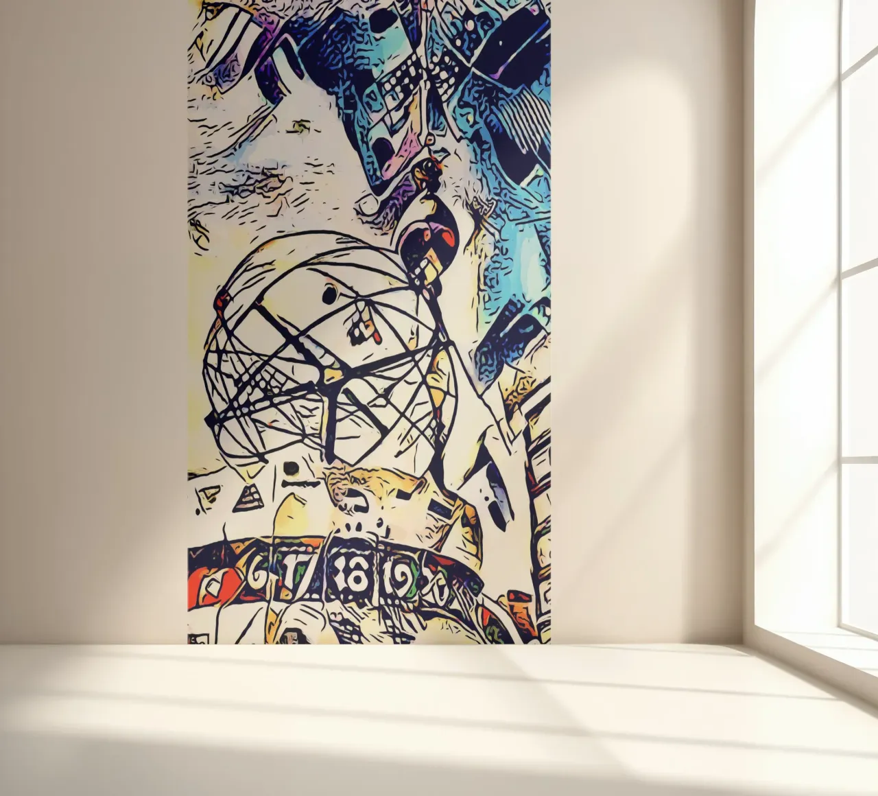 Kandinsky trifft Berlin #3 Fototapete von ZAMART