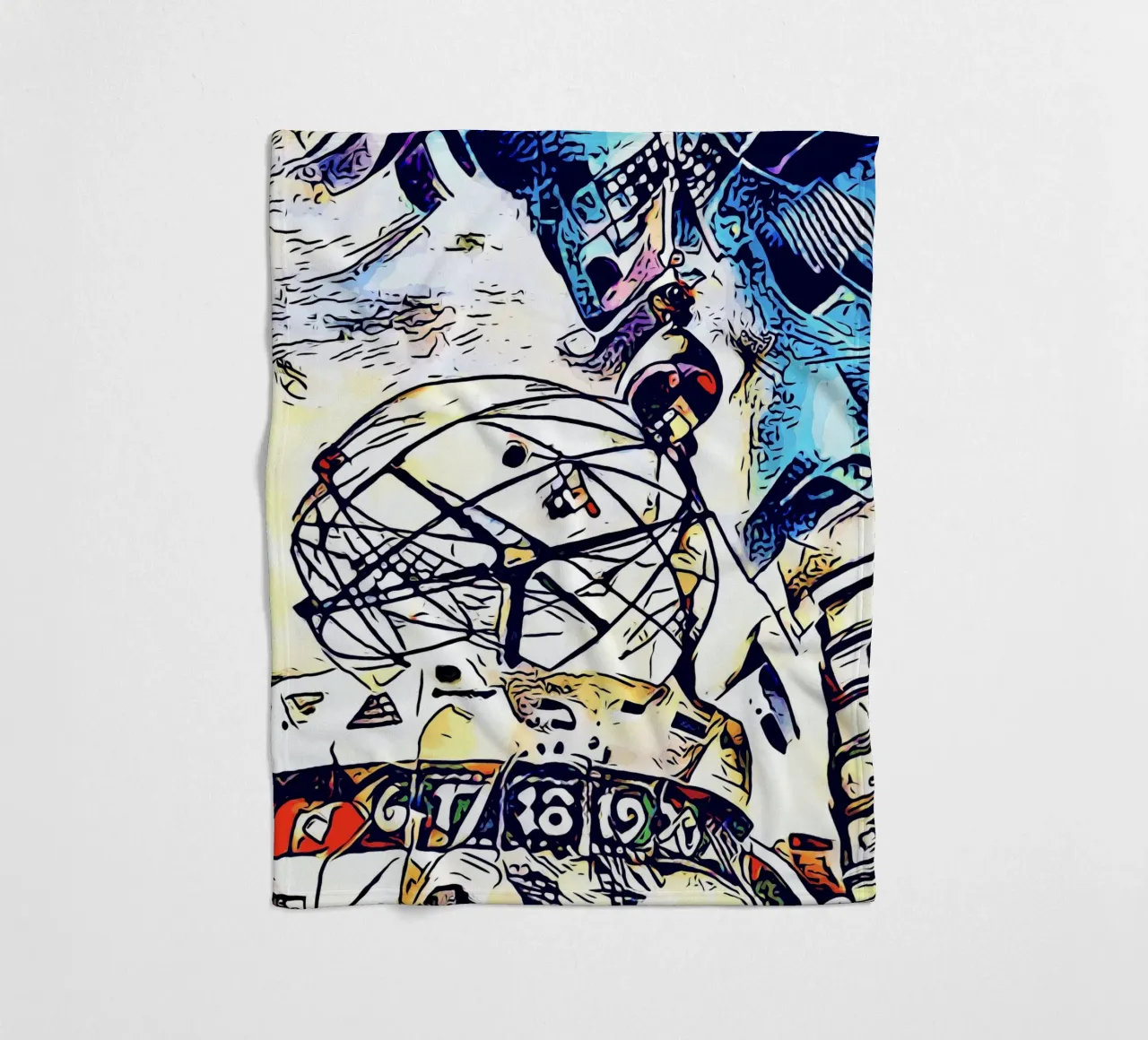 Kandinsky incontra Berlino #3 coperta in pile da ZAMART