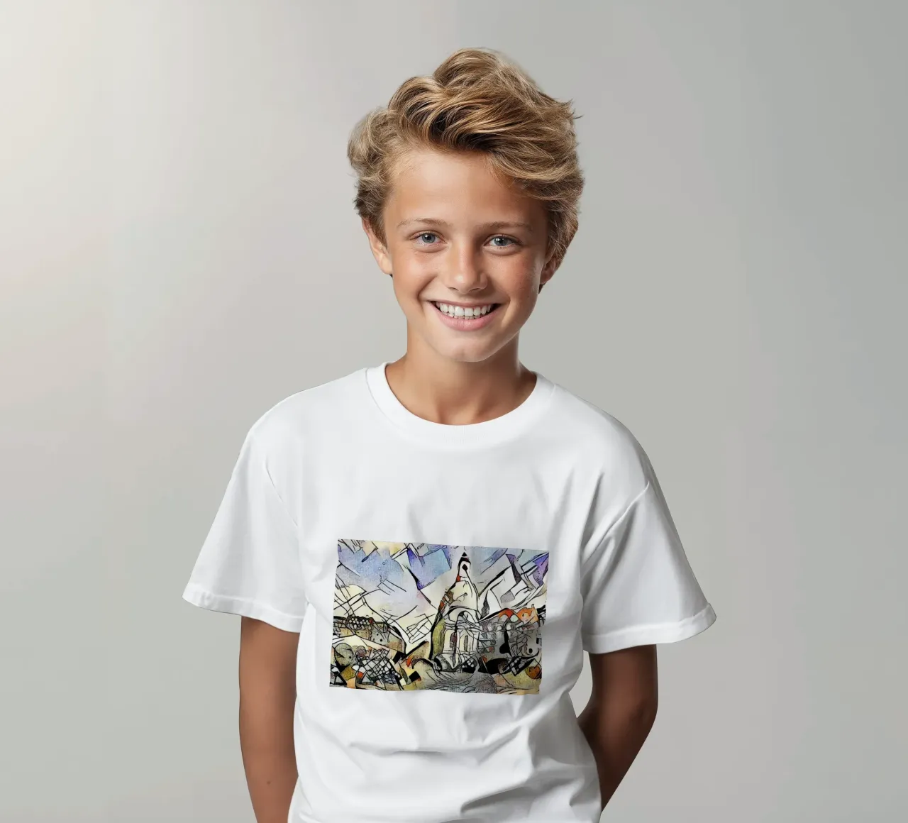 Kandinsky rencontre Dresde #2 t-shirt enfant de ZAMART