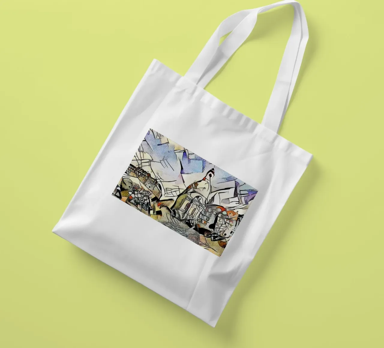 Kandinsky meets Dresden #2 tote bag by ZAMART